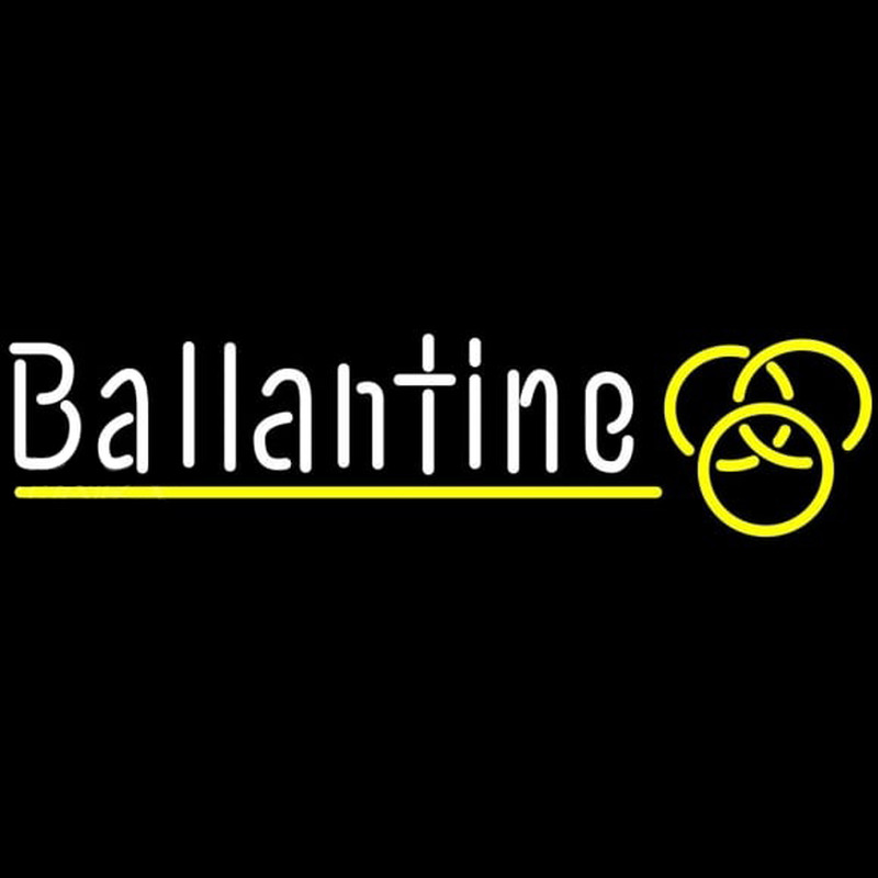 Custom Ballantine Yellow Logo Beer Sign Neon Sign USA