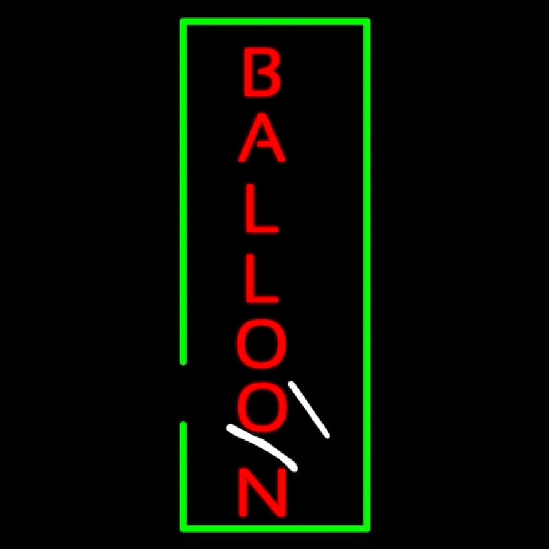 Custom Balloon Vertical Neon Sign USA