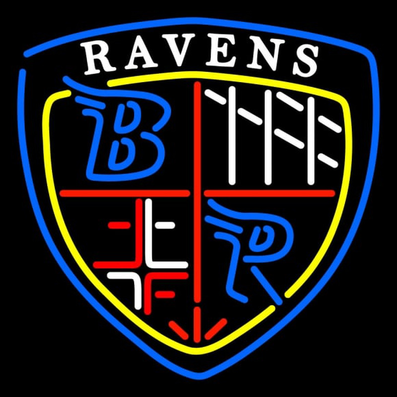 Custom Baltimore Ravens Alternate   Logo NFL Neon Sign Neon Sign USA