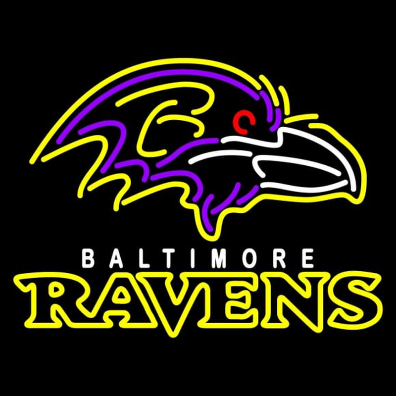 Custom Baltimore Ravens Alternate  Pres Logo NFL Neon Sign Neon Sign USA