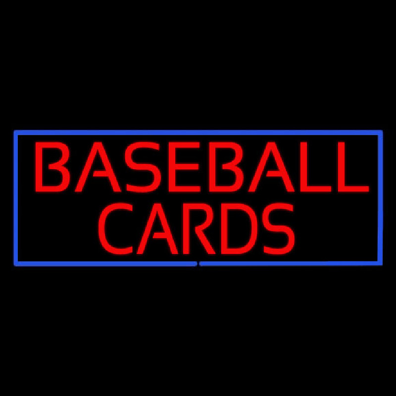 Custom Baseball Cards Neon Sign USA