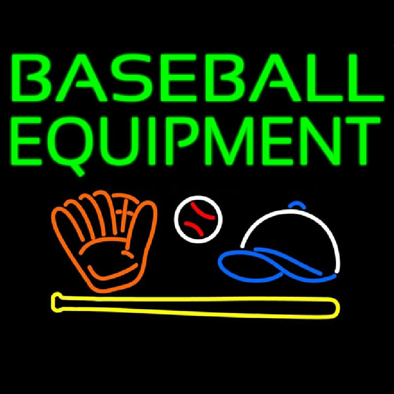 Custom Baseball Equipment Neon Sign USA