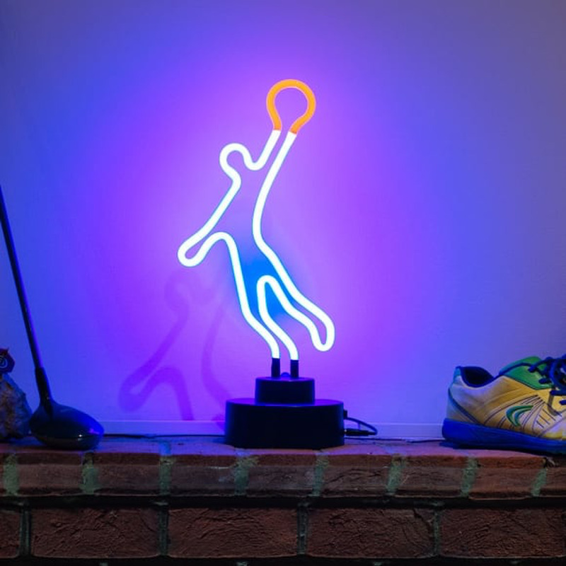 Custom Basketball Man Desktop Neon Sign