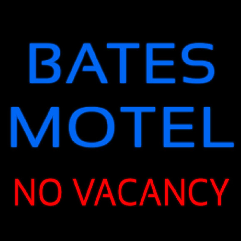 Custom Bates Motel No Vacancy Neon Sign USA