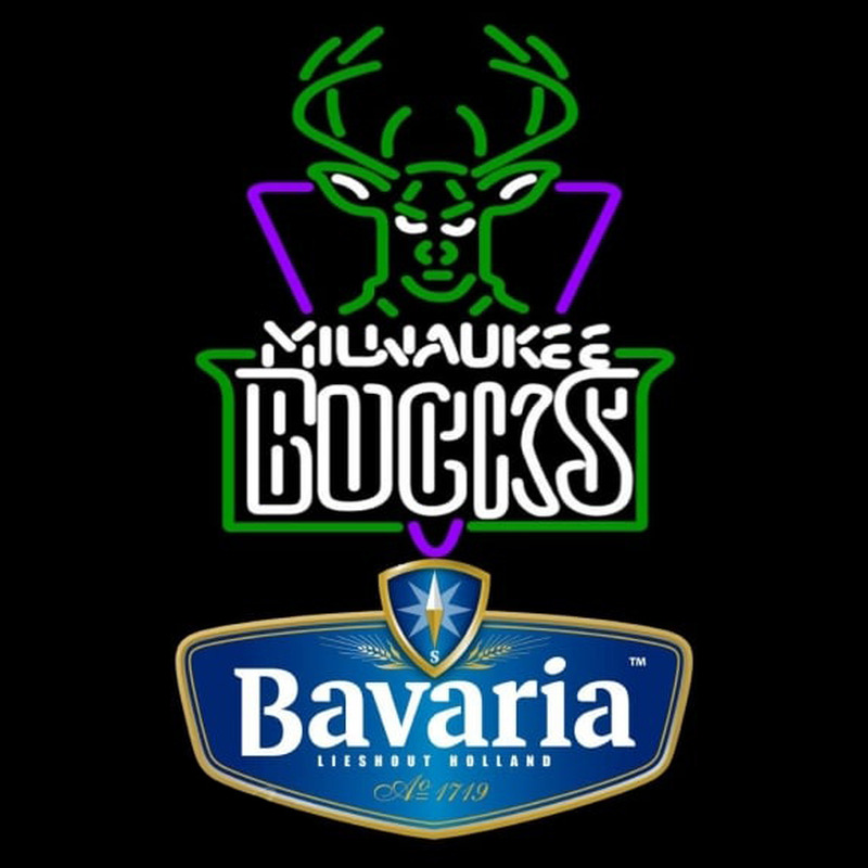 Custom Bavarian Milwaukee Bucks NBA Beer Sign Neon Sign USA