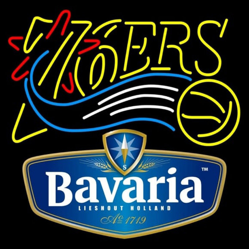 Custom Bavarian Philadelphia 76ers NBA Beer Sign Neon Sign USA