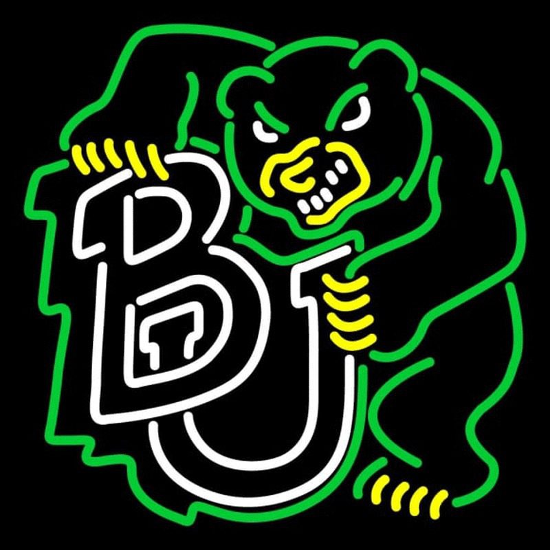 Custom Baylor Bears Alternate Logo NCAA Neon Sign Neon Sign USA