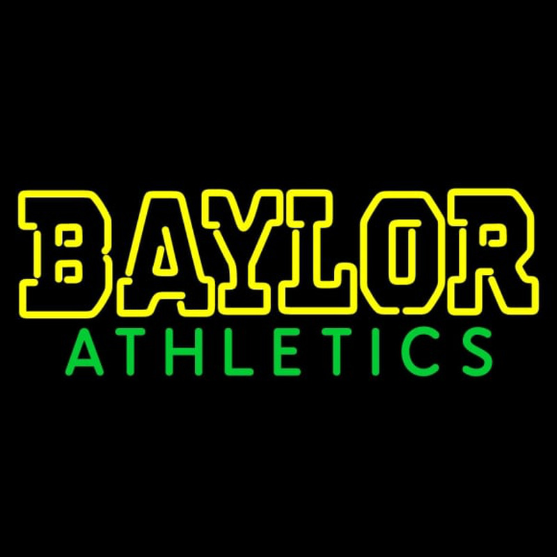 Custom Baylor Bears Wordmark Pres Logo NCAA Neon Sign Neon Sign USA