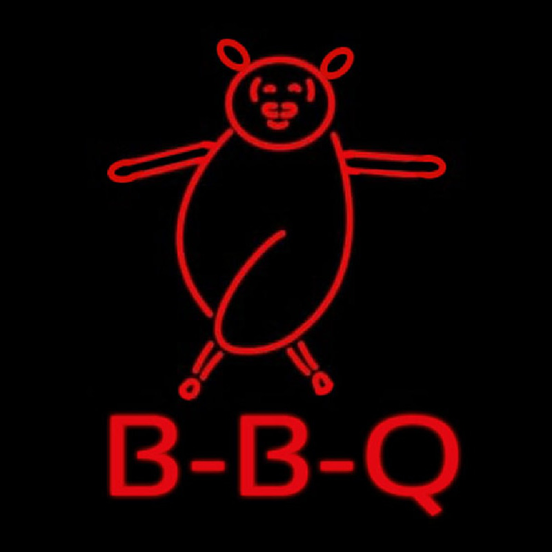Custom Bbq Pig Logo Neon Sign USA