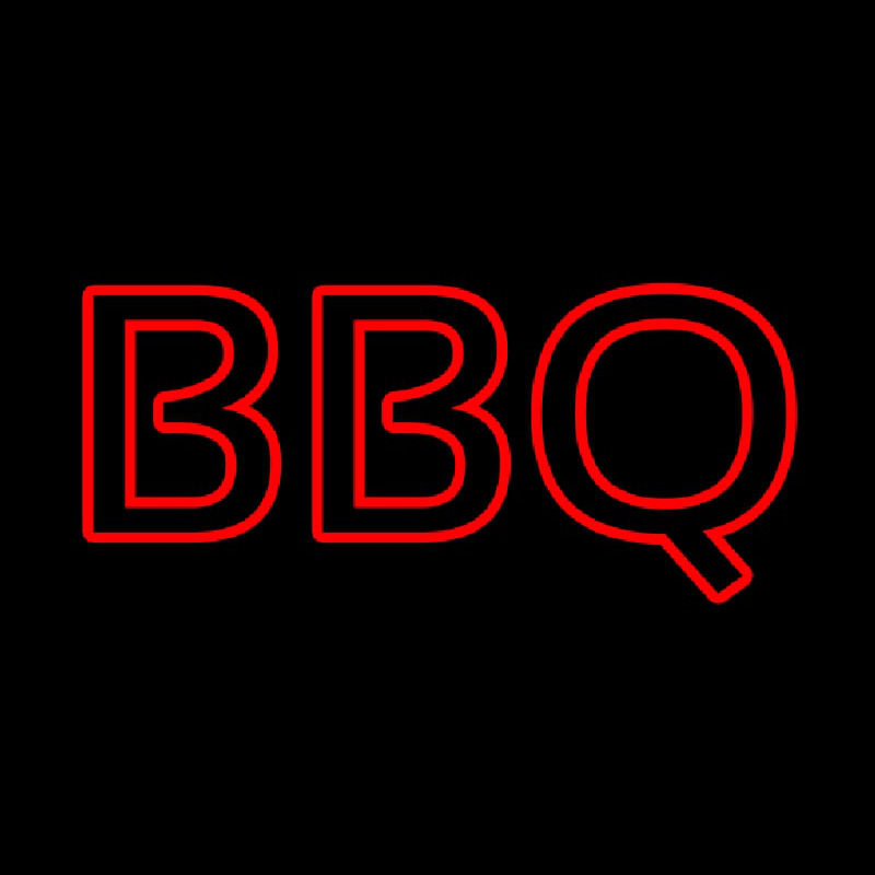 Custom Bbq Red Neon Sign USA