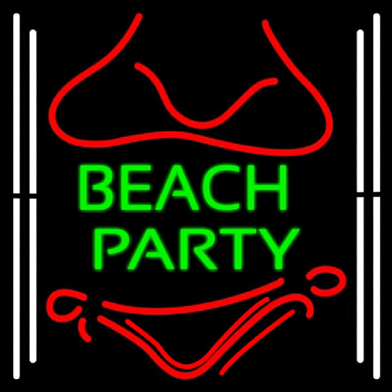 Custom Beach Party 1 Neon Sign USA