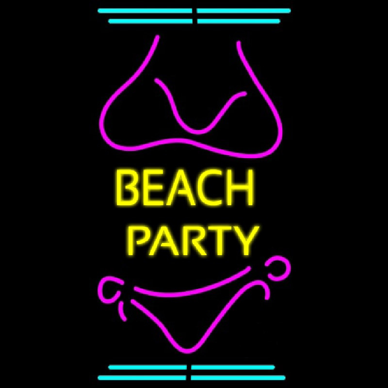 Custom Beach Party 2 Neon Sign USA