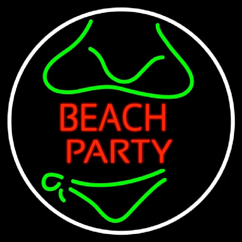 Custom Beach Party 3 Neon Sign USA