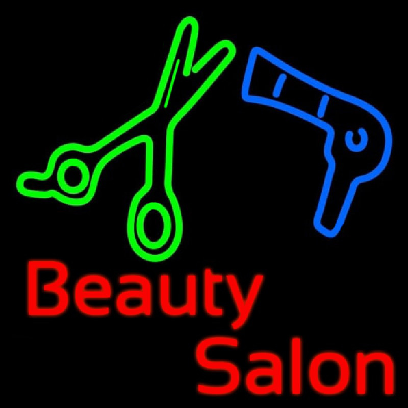 Custom Beauty Salon Logo Neon Sign USA