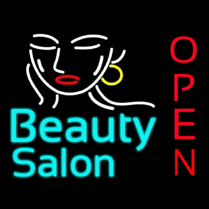 Custom Beauty Salon Open Neon Sign USA