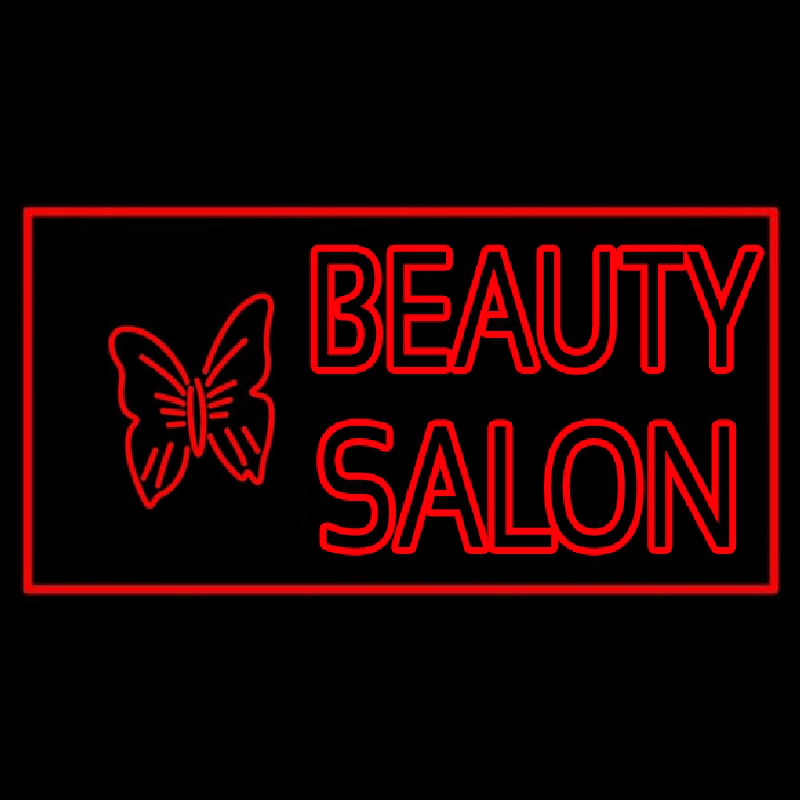 Custom Beauty Salon With Butterfly Logo Neon Sign USA