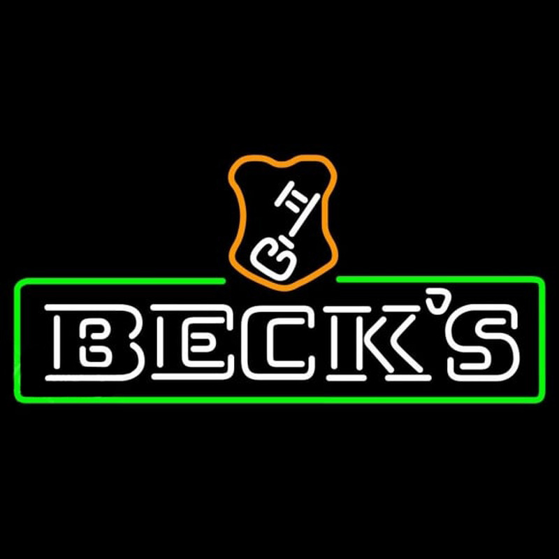 Custom Beck Green Border Key Label Beer Sign Neon Sign USA