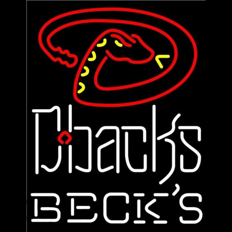 Custom Becks Arizona Diamondbacks MLB Beer Sign Neon Sign USA