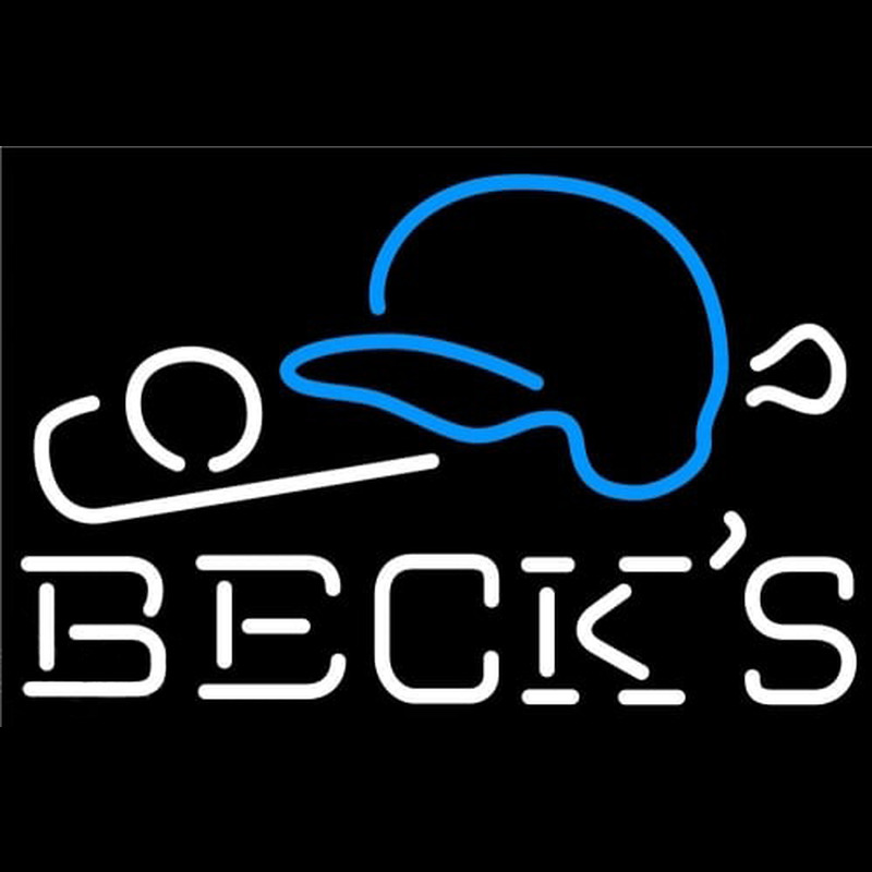 Custom Becks Baseball Beer Neon Sign USA