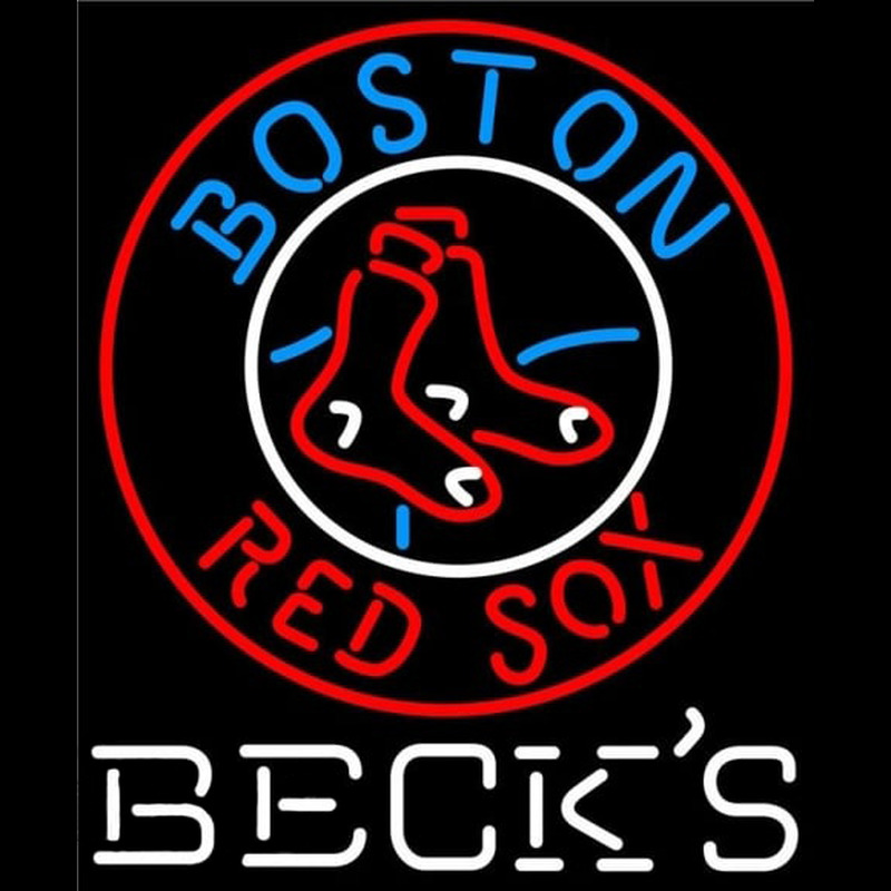 Custom Becks Boston Red Sox MLB Beer Sign Neon Sign USA
