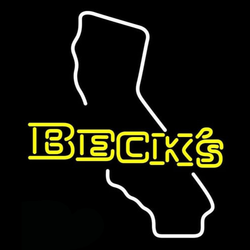 Custom Becks California Beer Neon Sign USA