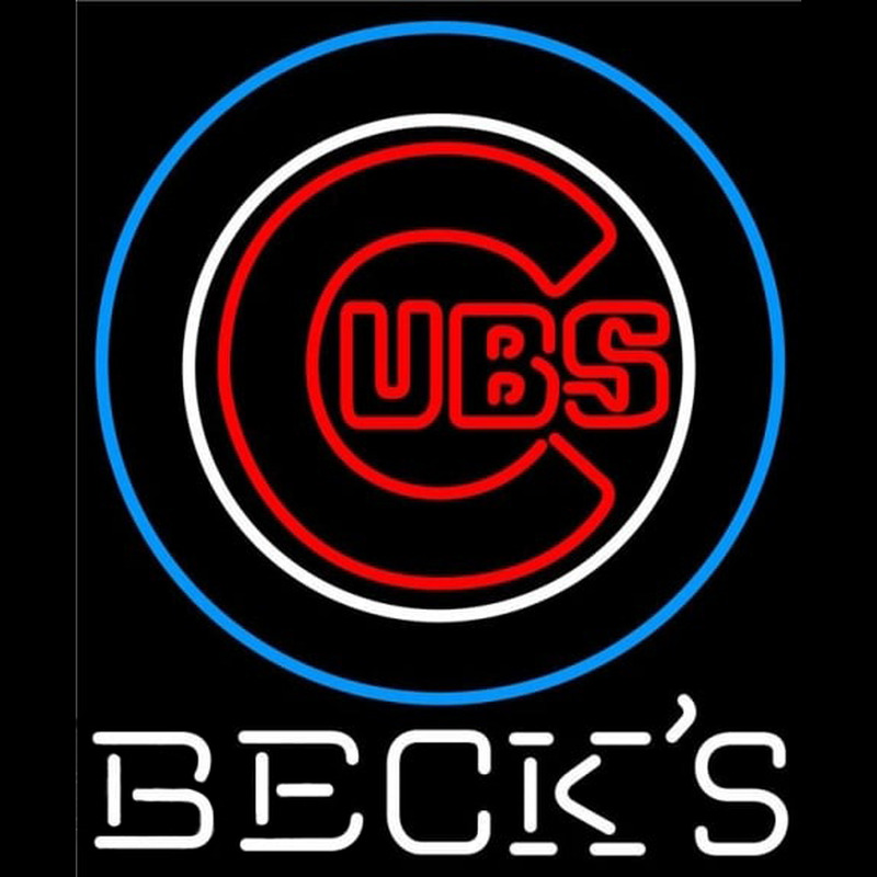 Custom Becks Chicago Cubs MLB Beer Sign Neon Sign USA