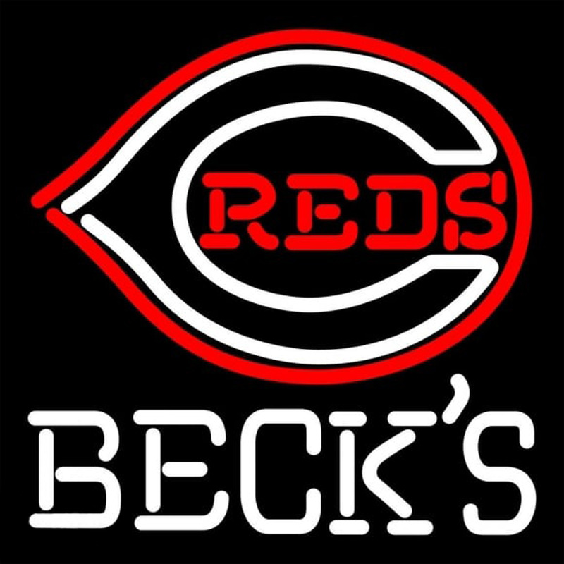 Custom Becks Cincinnati Reds MLBBeer Sign Neon Sign USA