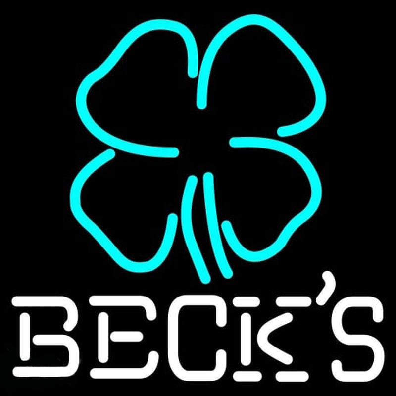 Custom Becks Clover Beer Neon Sign USA