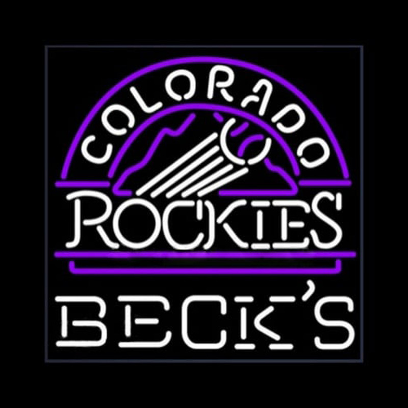Custom Becks Colorado Rockies Neon Sign USA