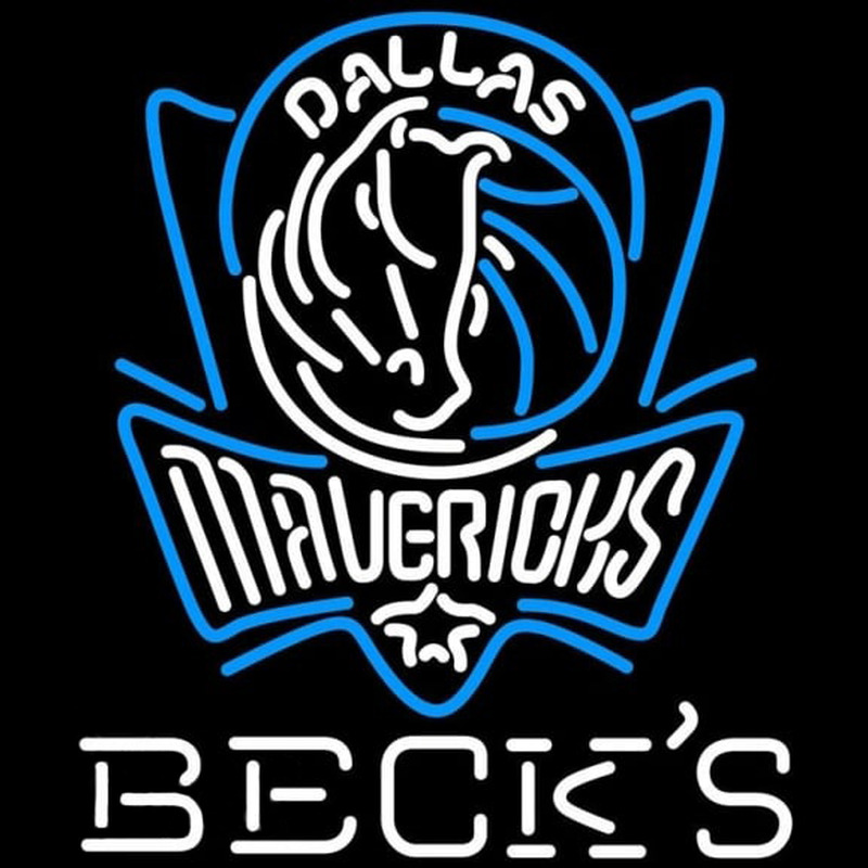 Custom Becks Dallas Mavericks NBA Beer Sign Neon Sign USA