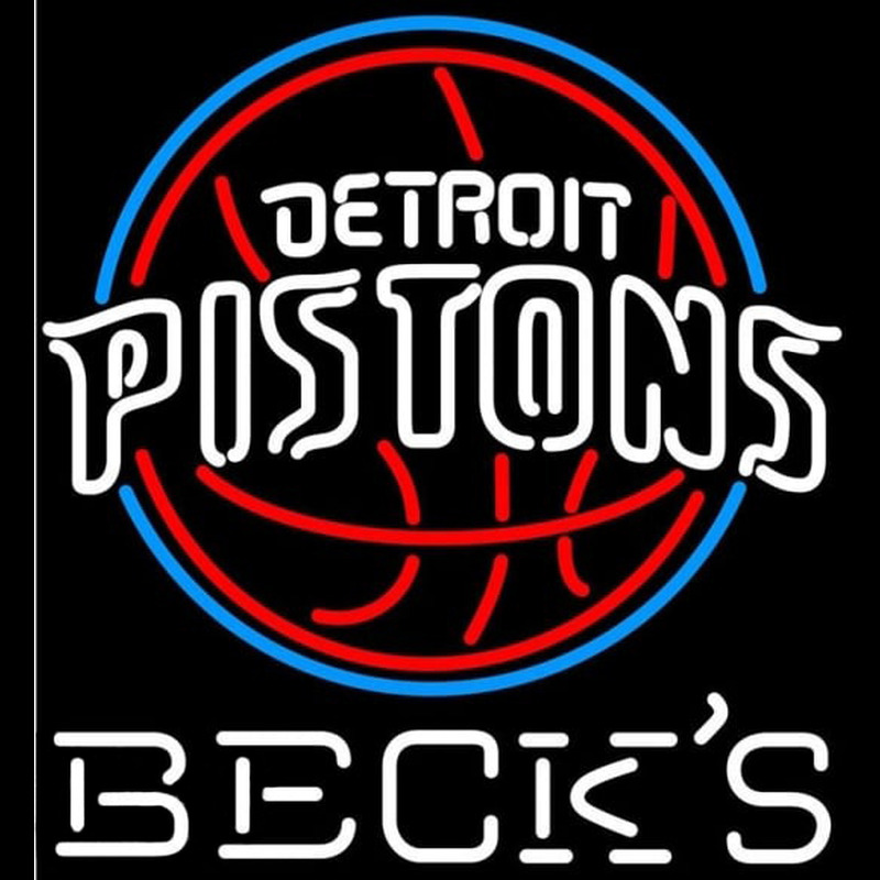 Custom Becks Detroit Pistons NBA Beer Sign Neon Sign USA