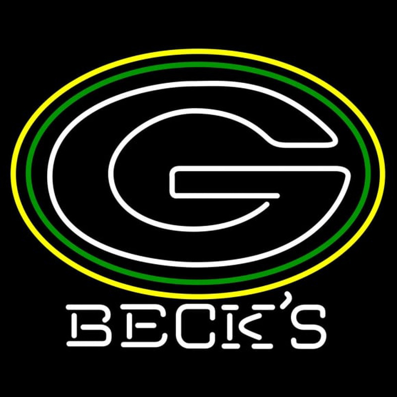 Custom Becks Green Bay Packers NFL Neon Sign Neon Sign USA