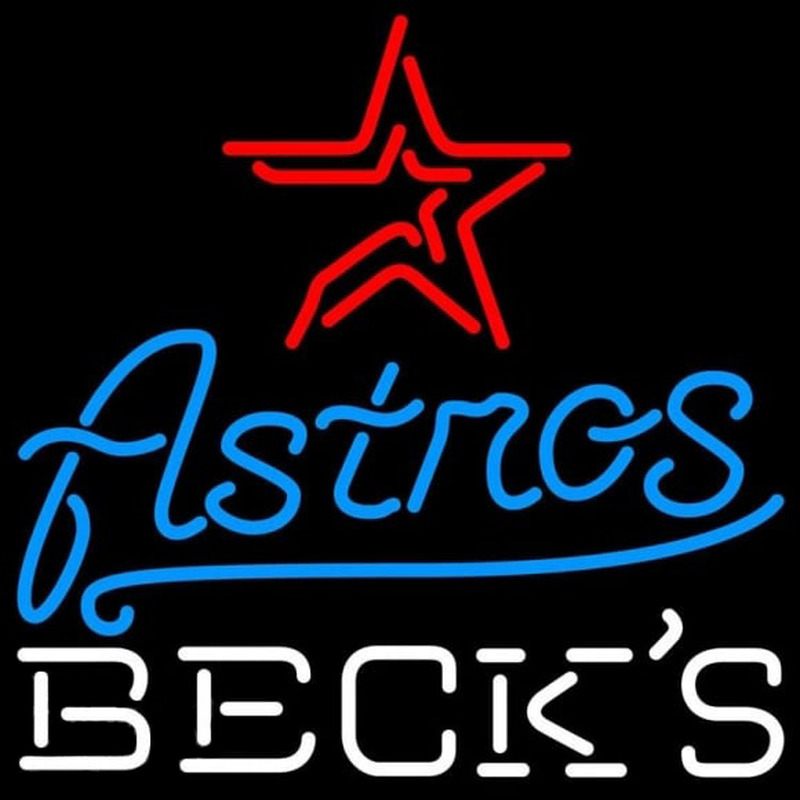 Custom Becks Houston Astros MLB Beer Sign Neon Sign USA