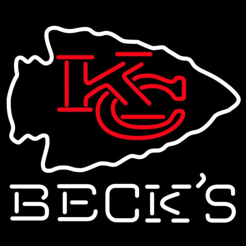 Custom Becks Kansas City Chiefs NFL Neon Sign Neon Sign USA