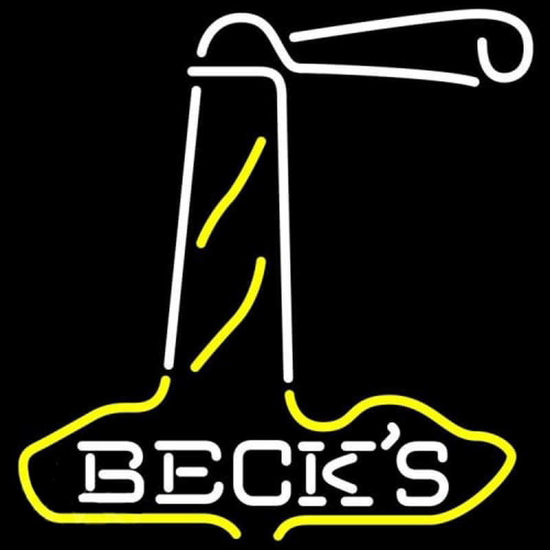 Custom Becks Light House Beer Neon Sign USA