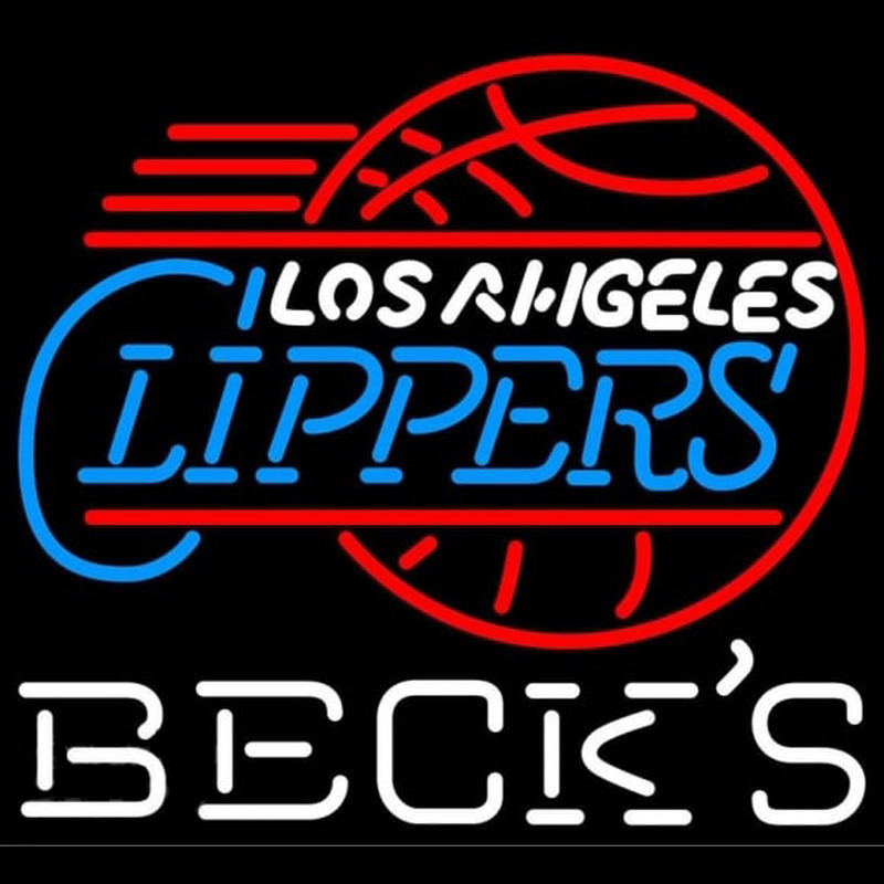 Custom Becks Los Angeles Clippers NBA Beer Sign Neon Sign USA
