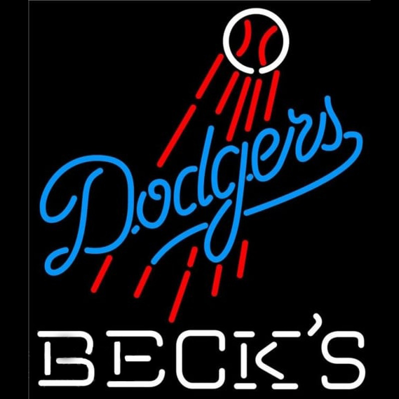 Custom Becks Los Angeles Dodgers MLB Beer Sign Neon Sign USA