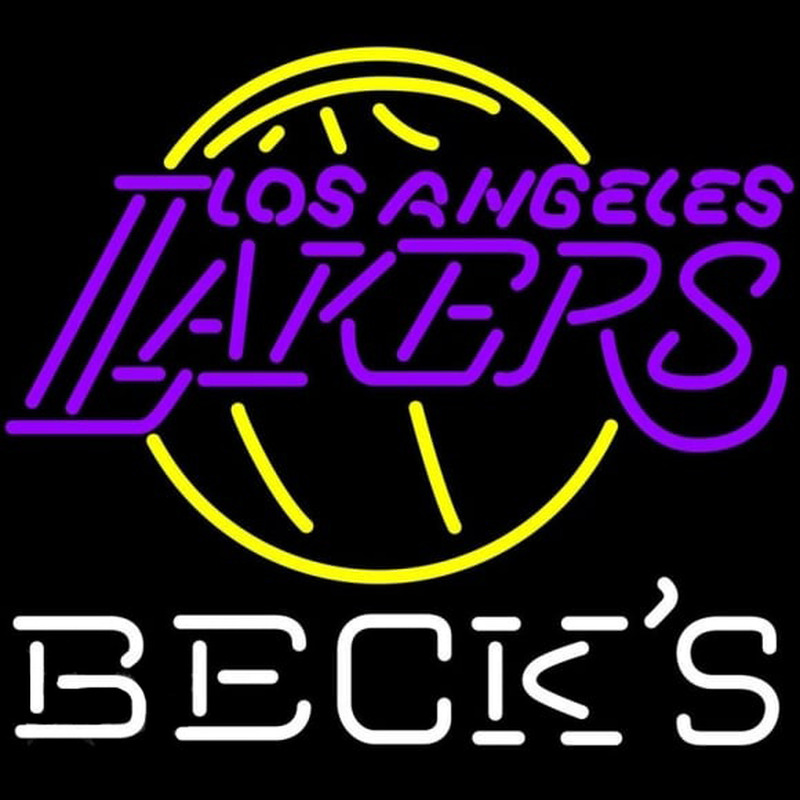Custom Becks Los Angeles Lakers NBA Beer Sign Neon Sign USA