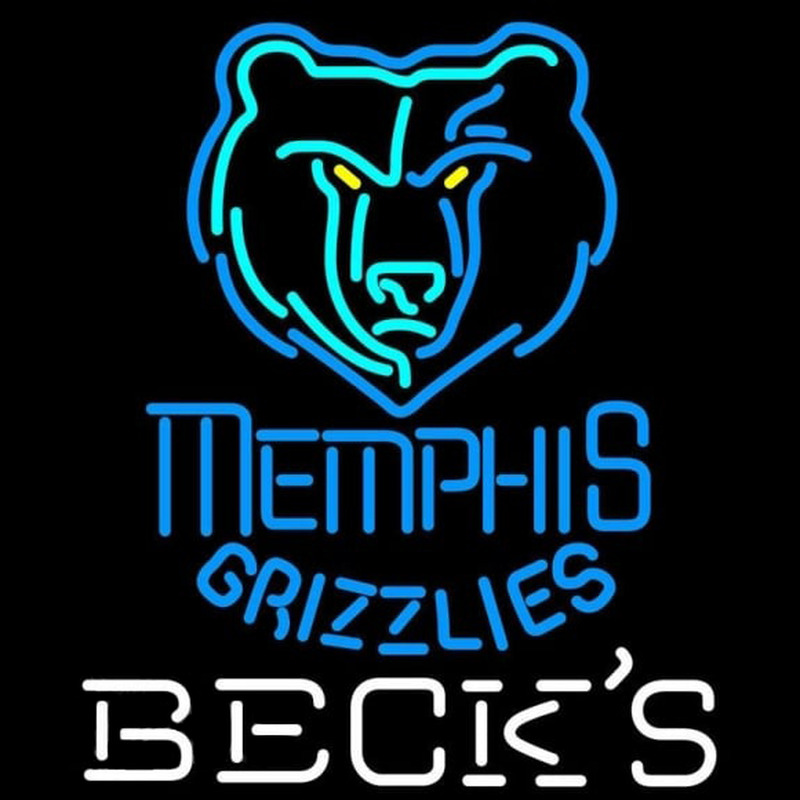 Custom Becks Memphis Grizzlies NBA Beer Sign Neon Sign USA
