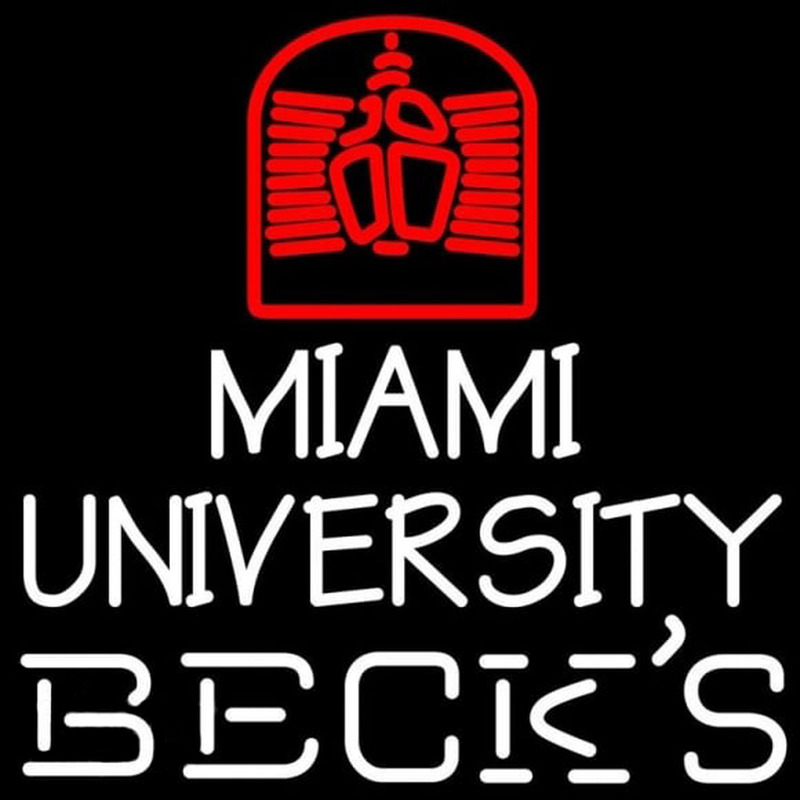 Custom Becks Miami University Beer Sign Neon Sign USA