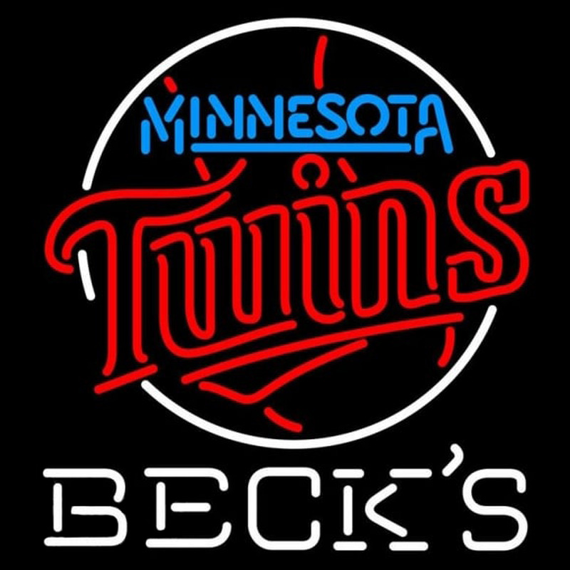 Custom Becks Minnesota Twins MLB Beer Sign Neon Sign USA