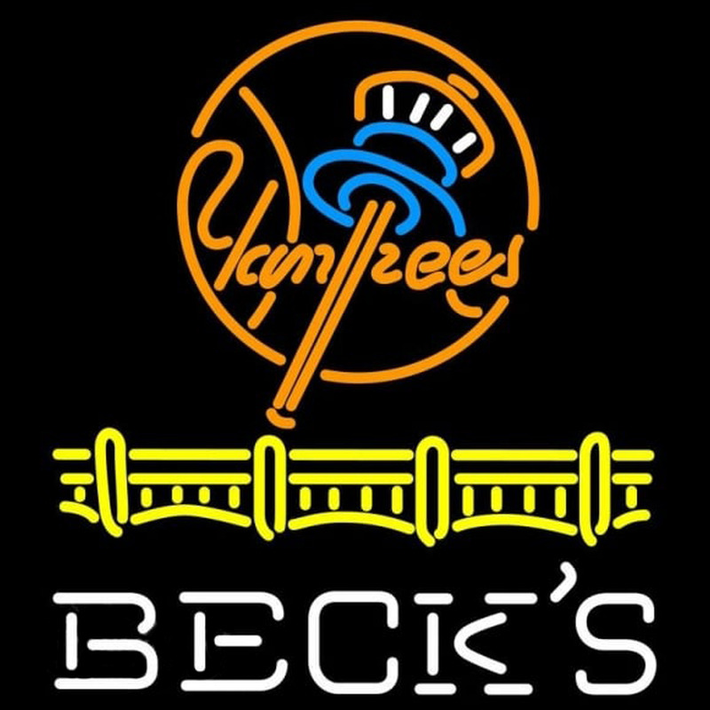 Custom Becks New York Yankees Beer Sign Neon Sign USA