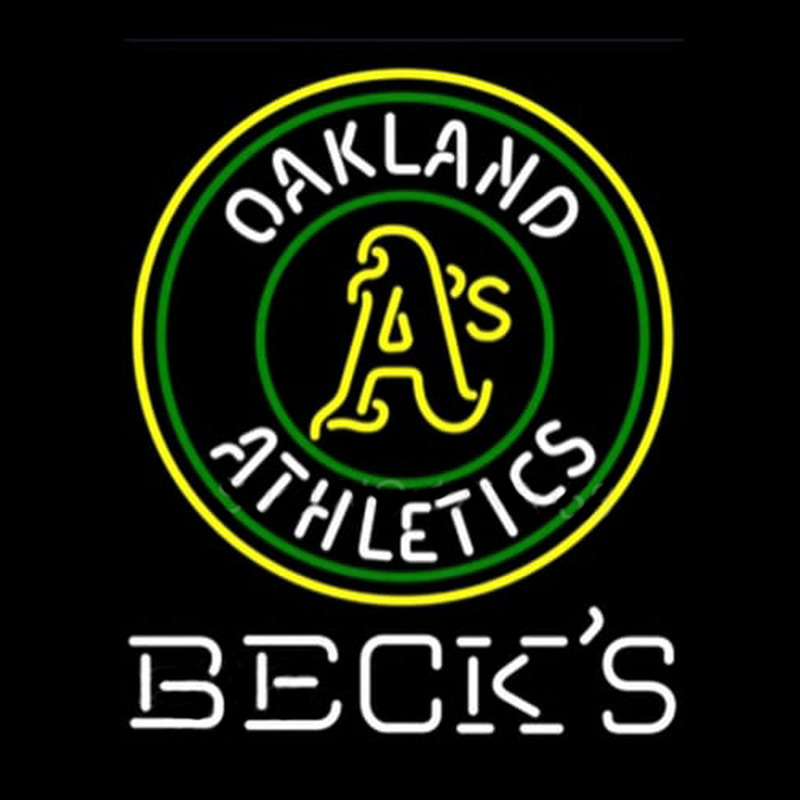 Custom Becks Oakland Athletics Neon Sign USA