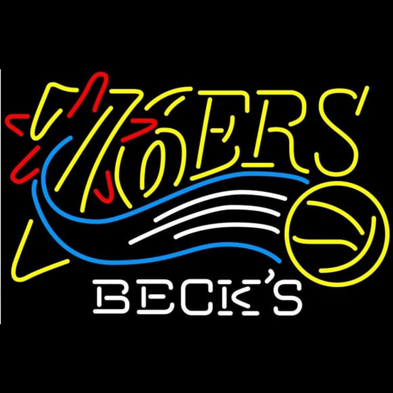 Custom Becks Philadelphia 76ers NBA Beer Sign Neon Sign USA