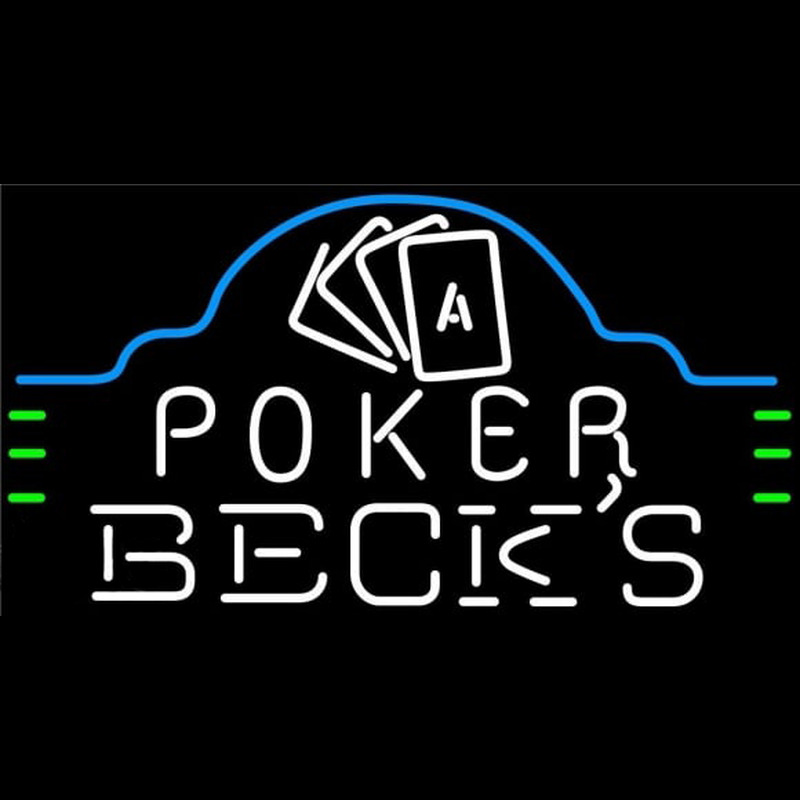 Custom Becks Poker Ace Cards Beer Sign Neon Sign USA