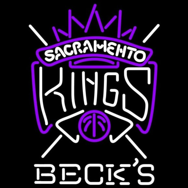 Custom Becks Sacramento Kings NBA Beer Sign Neon Sign USA