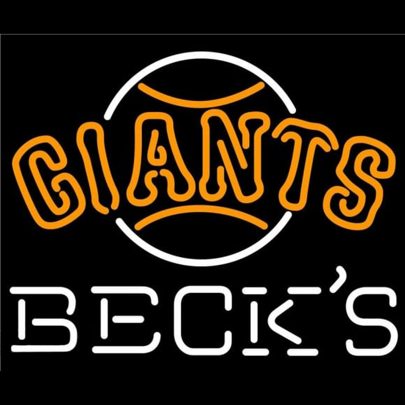 Custom Becks San Francisco Giants MLB Beer Sign Neon Sign USA