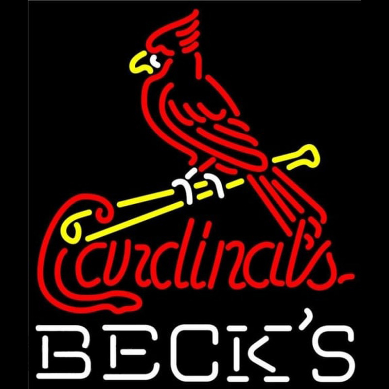 Custom Becks St Louis Cardinals MLB Beer Sign Neon Sign USA