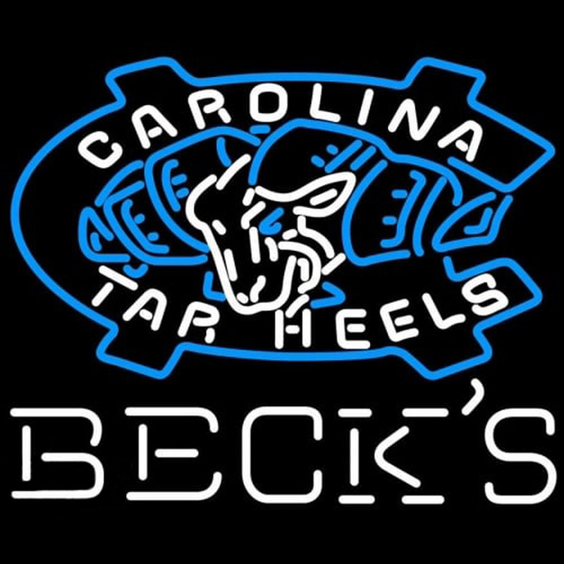 Custom Becks Unc North Carolina Tar Heels Neon Sign USA