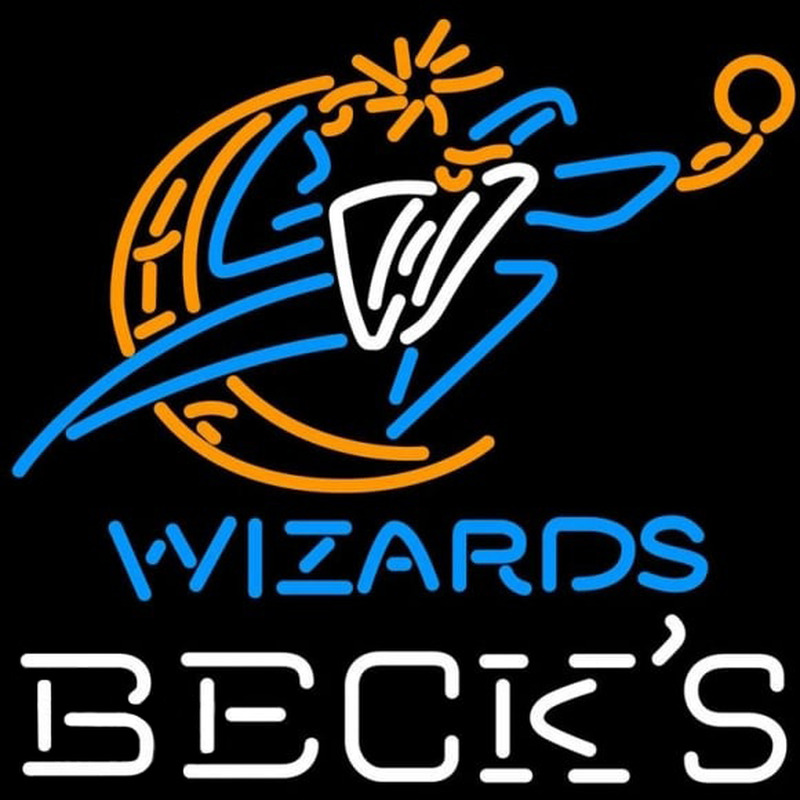 Custom Becks Washington Wizards NBA Beer Sign Neon Sign USA